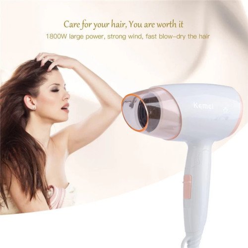 Kemei KM-3365 Πιστολάκι Μαλλιών Ταξιδίου 1800W