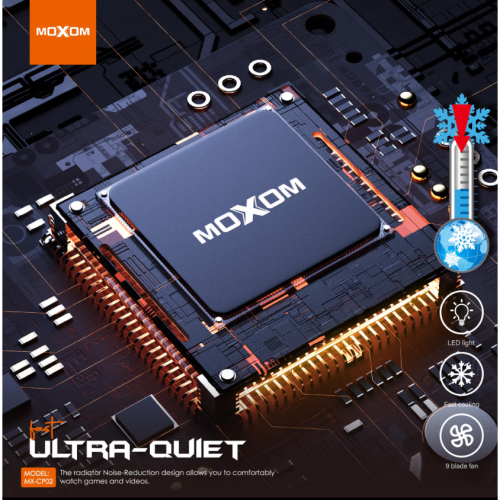 Moxom MX-CP02 Ανεμιστηράκι Κινητού - Χρώμα: Μαύρο