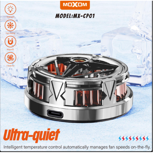 Moxom MX-CP01 Μαγνητικός Ψύκτης Κινητού - Χρώμα: Μαύρο